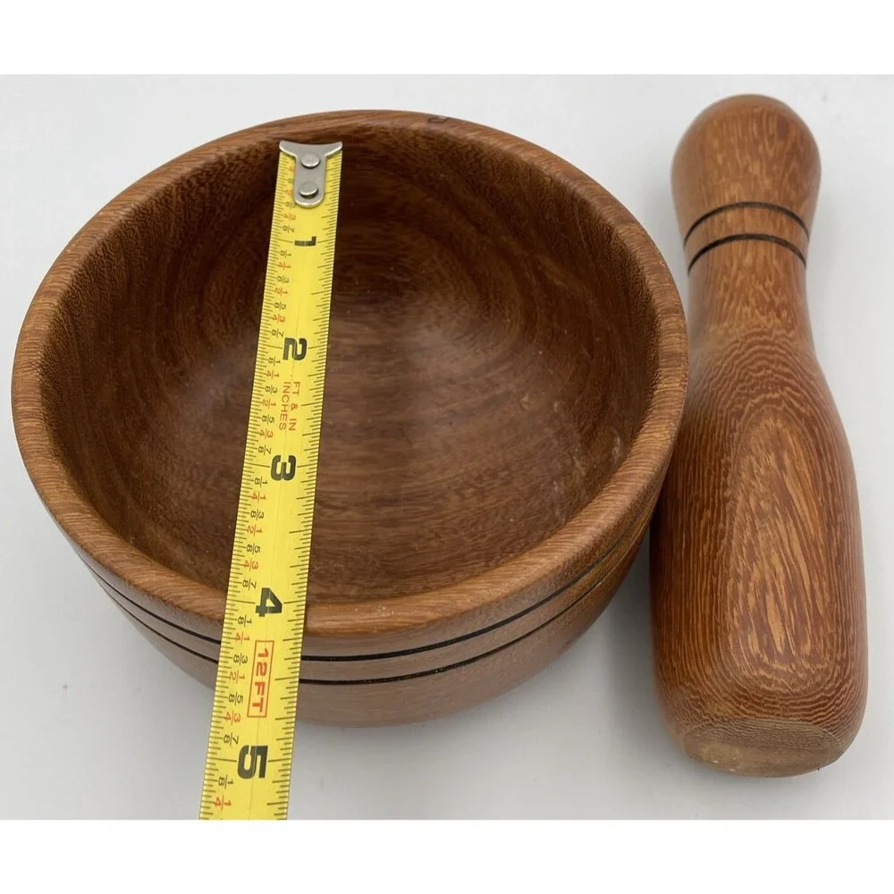 Wood Mortar and Pestle 4